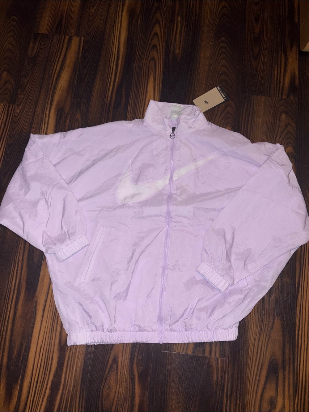 Nike Lavender Full‑Zip Bomber Jacket Small